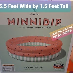 Minnidip Slice Confetti Inflatable Swimming Pool